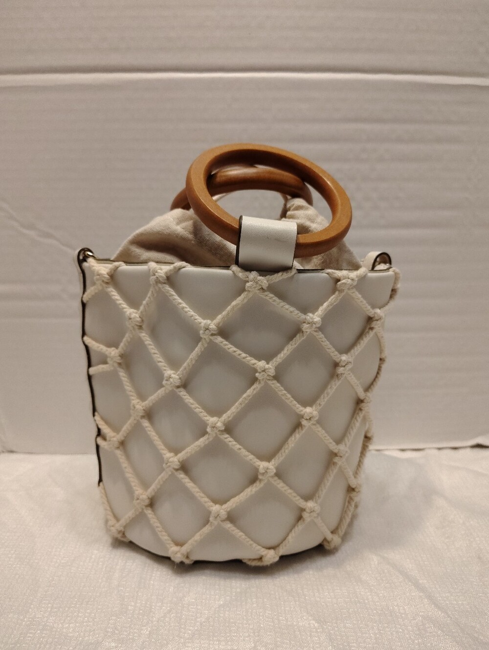 Mango Tote Bag, With Wood Handle
